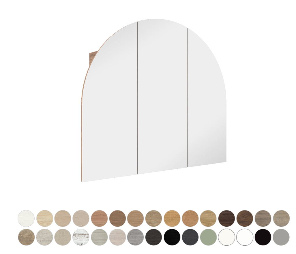 Marlowe Arch Mirror Cabinet, 900 x 800mm