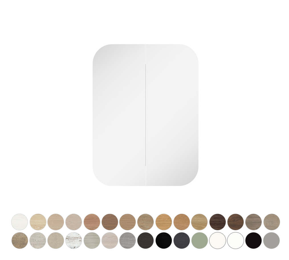 Marlowe Soft Square Mirror Cabinet, 600 x 800mm