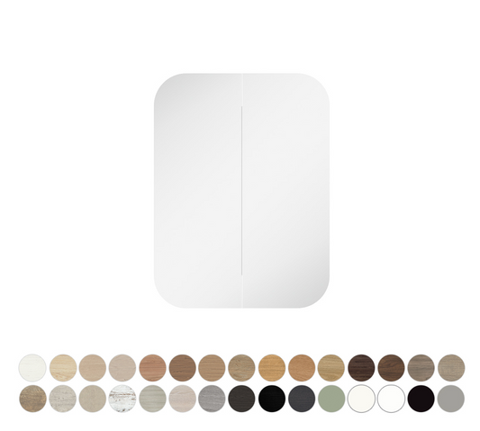 Marlowe Soft Square Mirror Cabinet, 600 x 800mm