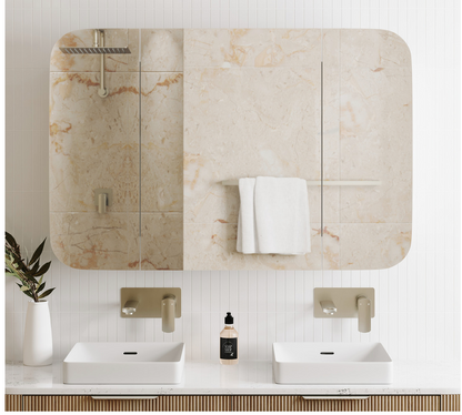 Marlowe Soft Square Mirror Cabinet, 1200 x 800mm