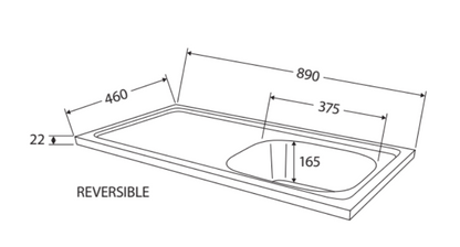 Citi 900mm Sink-Top Kitchen | Laundry