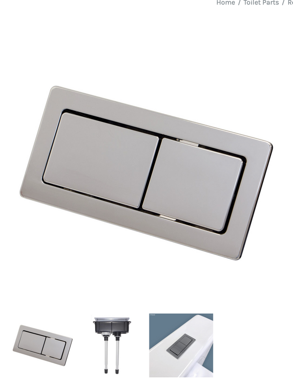 Rectangular Chrome Flush Buttons – Floor WA & Bathroom Renovation