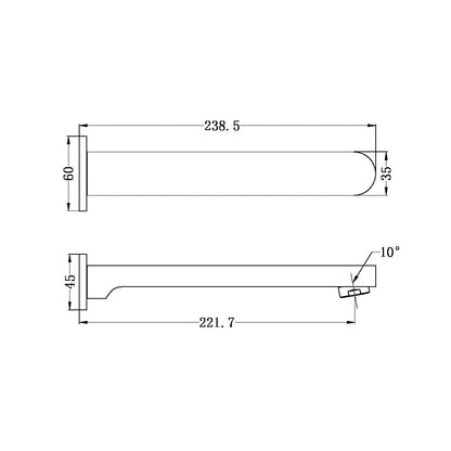 Ecco Bath Spout