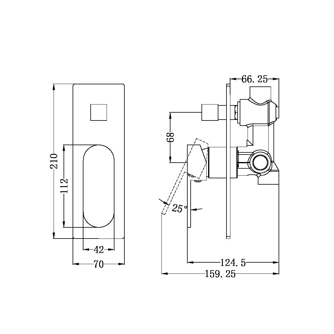 Ecco Shower Mixer | Diverter