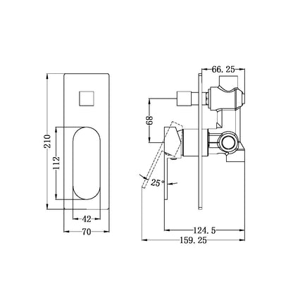 Ecco Shower Mixer | Diverter