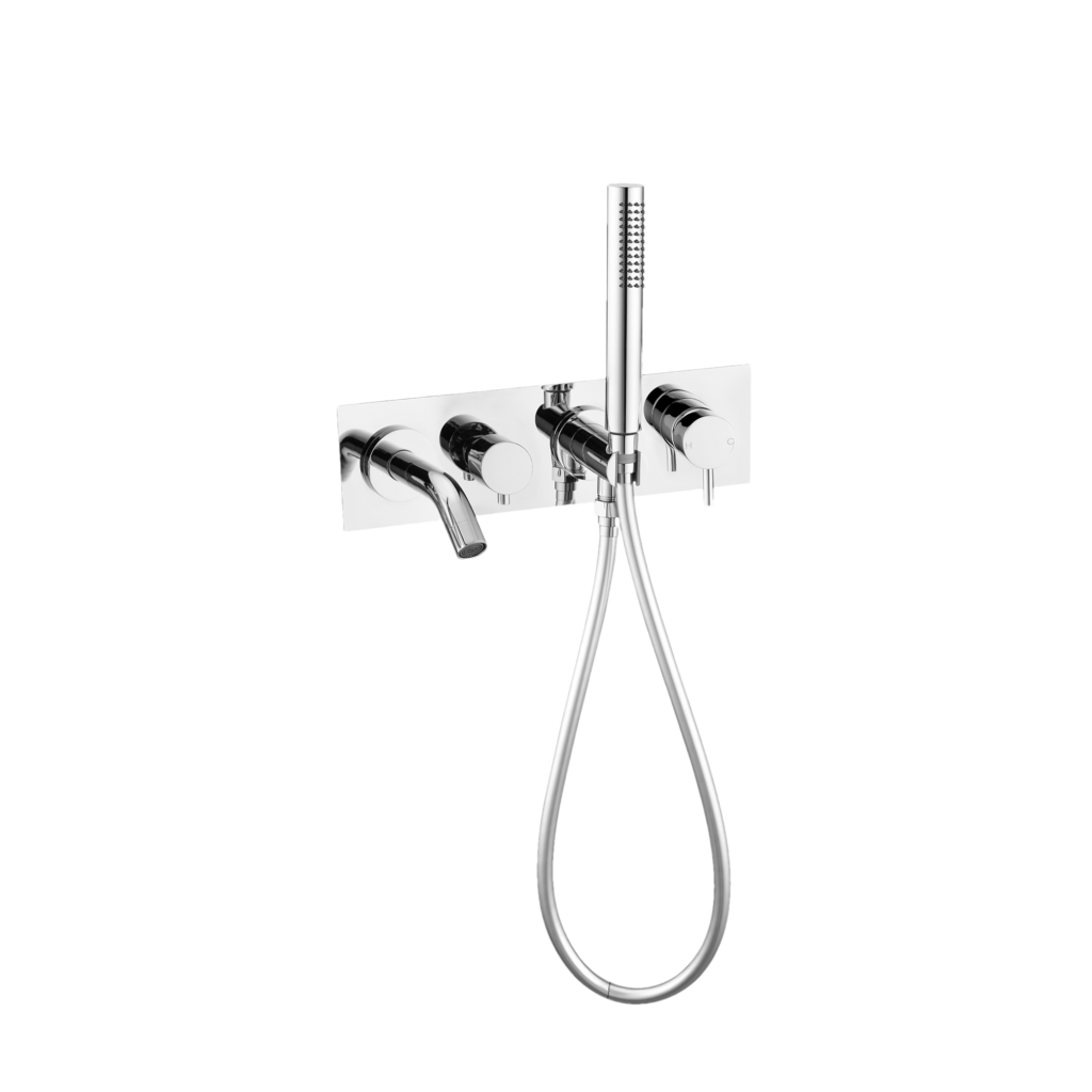 Mecca Wall Mount Bath Mixer | +Hand Shower