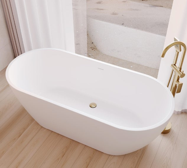 Koko Freestanding Acrylic Bath, 1680mm with Overflow