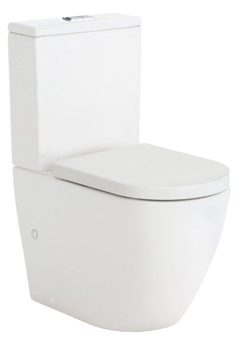 Koko Tornado Back-to-Wall Toilet Suite, Matte White