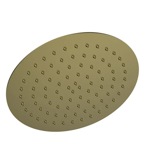 Sky Round Slim Shower Head Brushed Gold