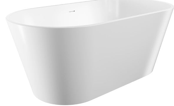 Austin Freestanding Acrylic Bath with Overflow, 1500mm