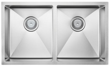 Hana Anti-Scratch 27L/27L Double Kitchen Sink, Stainless Steel