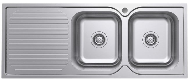 Tiva 1180 Double Kitchen Sink with Drainer