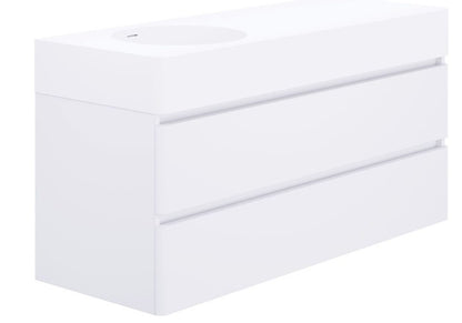 Encanto 1200 Left Bowl Wall Hung Vanity