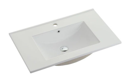 75cm Ceramic Vanity Top Matte White