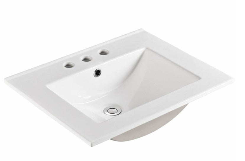 60cm Ceramic Vanity Top 3 Taphole