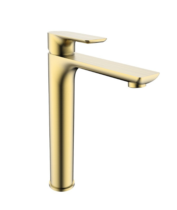 Sky High-Rise Basin Mixer Brushed Gold