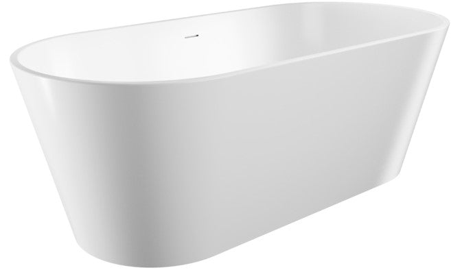 Austin Freestanding Acrylic Bath with Overflow, 1700mm