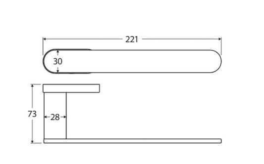 Empire Slim Hand Towel Holder