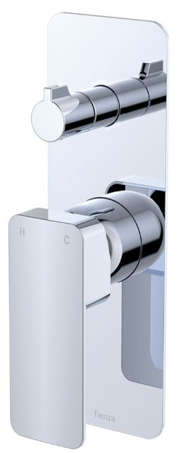 Tono Wall Diverter Mixer, Rectangular Plate