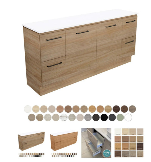 Carmen Door & Drawer 1800 Single Bowl Floor Standing Vanity