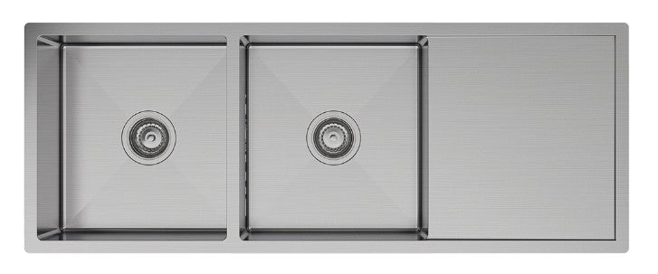 Hana 29L/29L Double Kitchen Sink with Drainer