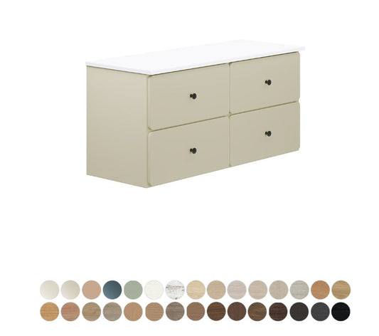Tansy 1200 Double Bowl Wall Hung Cabinet