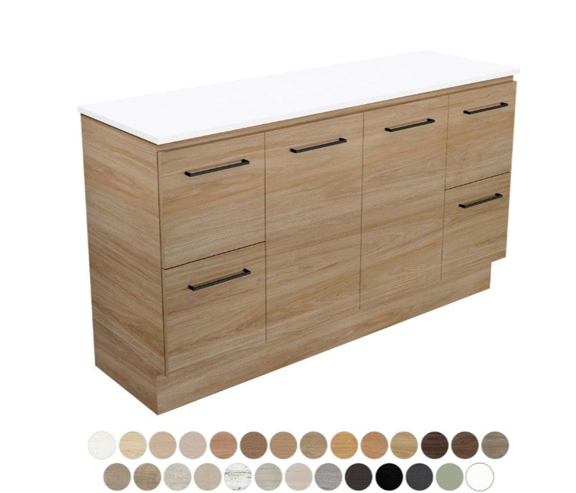 Carmen Door & Drawer 1500 Single Bowl Floor Standing Vanity