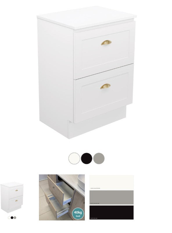 Newport All Drawer 600 Floor Standing Vanity