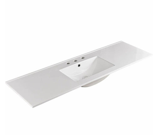 150cm Single Bowl Ceramic Vanity Top 3 Taphole