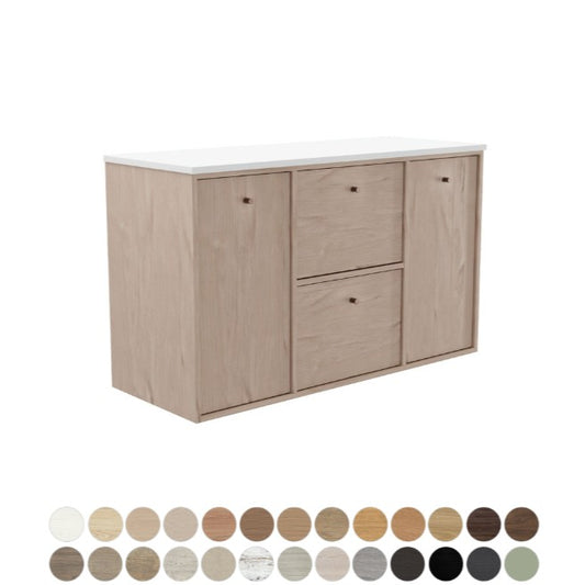Cierra 1200 Double Bowl Wall Hung Vanity
