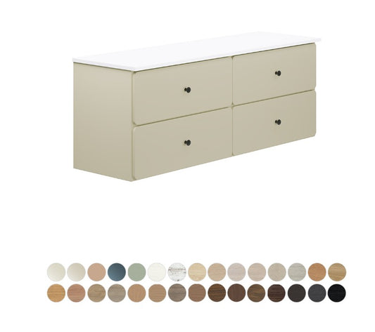 Tansy 1500 Double Bowl Wall Hung Cabinet