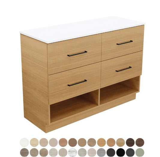 Kassi 1200 Double Bowl Floor Standing Vanity