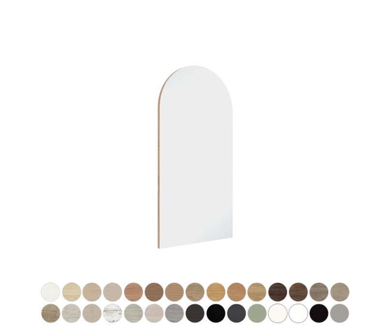 Marlowe Arch Mirror with Edge, 600 x 1000mm