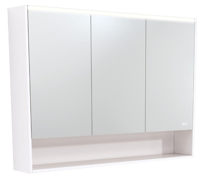 1200 LED Mirror Cabinet with Display Shelf