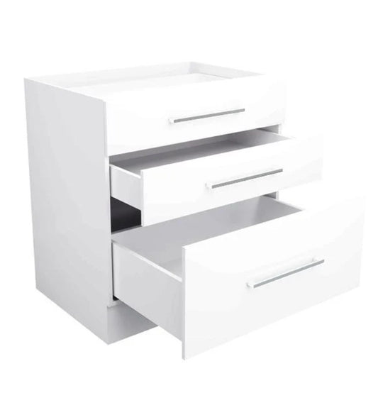 Base Three(3) Drawer Pot Draw 80cm