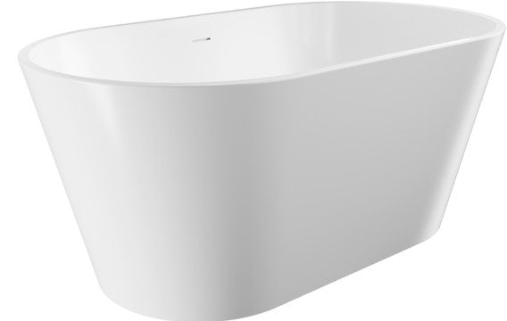 Austin Freestanding Acrylic Bath with Overflow, 1400mm