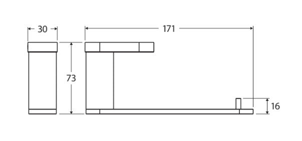 Empire Slim Toilet Roll Holder