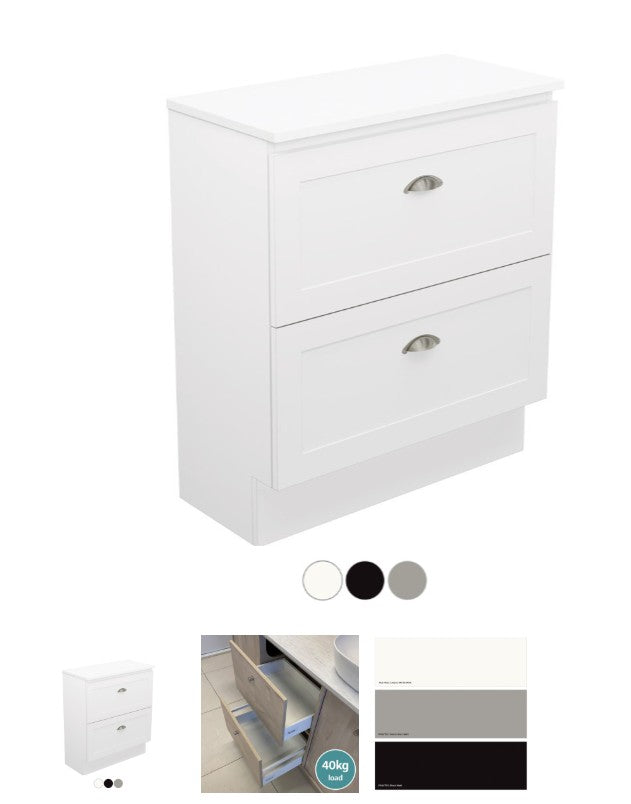 Newport Ensuite All Drawer 750 Floor Standing Vanity