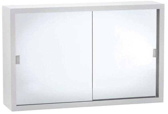 600 Metal Cabinet with Acrylic Mirror Doors