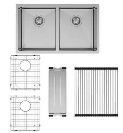 Hana 27L/27L Double Kitchen Sink Kit