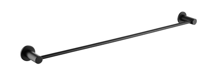 Hustle Single Towel Rail, Matte Black