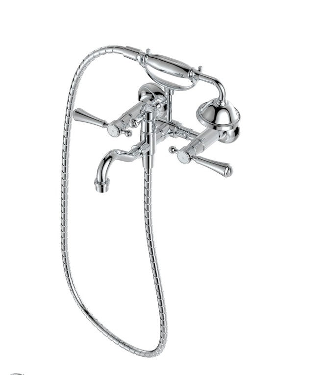Lillian Exposed Bath Tap Set with Hand Shower