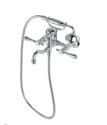 Lillian Exposed Bath Tap Set with Hand Shower