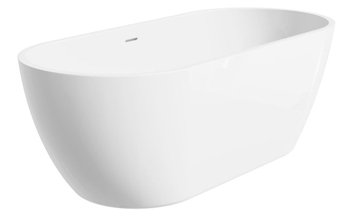 Koko Freestanding Acrylic Bath, 1680mm with Overflow