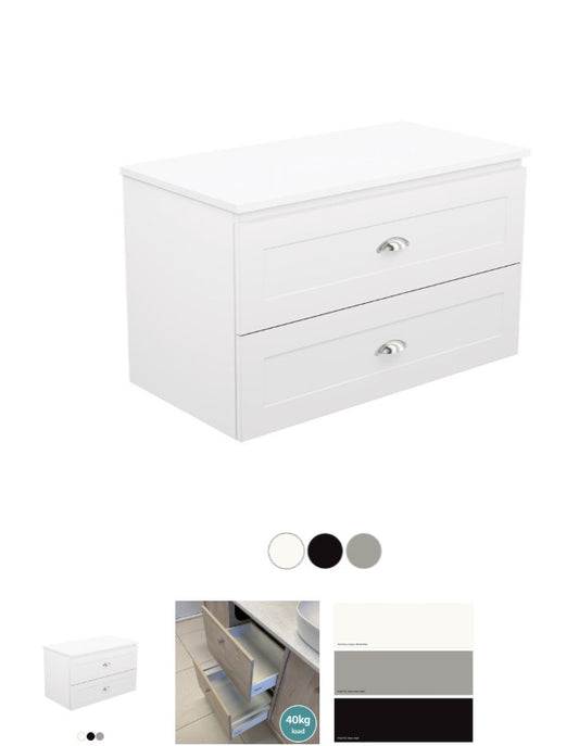 Newport All Drawer 900 Wall Hung Vanity