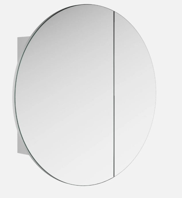 Natasha Round PVC Mirror Cabinet 80cm
