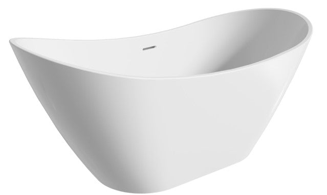 Paola Freestanding Acrylic Bath with Overflow, 1500mm