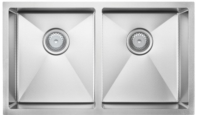 Hana Anti-Scratch 27L/27L Double Kitchen Sink Kit