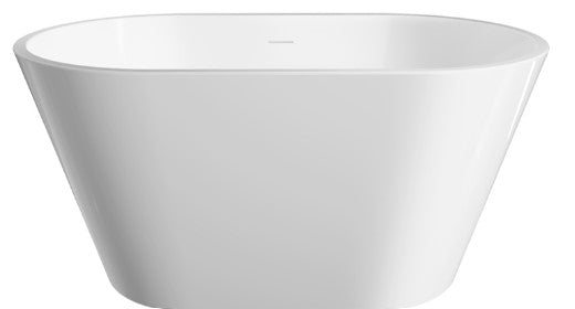 Austin Freestanding Acrylic Bath with Overflow, 1200mm