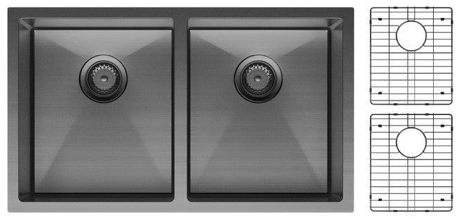 Hana 27L/27L Double Kitchen Sink Kit